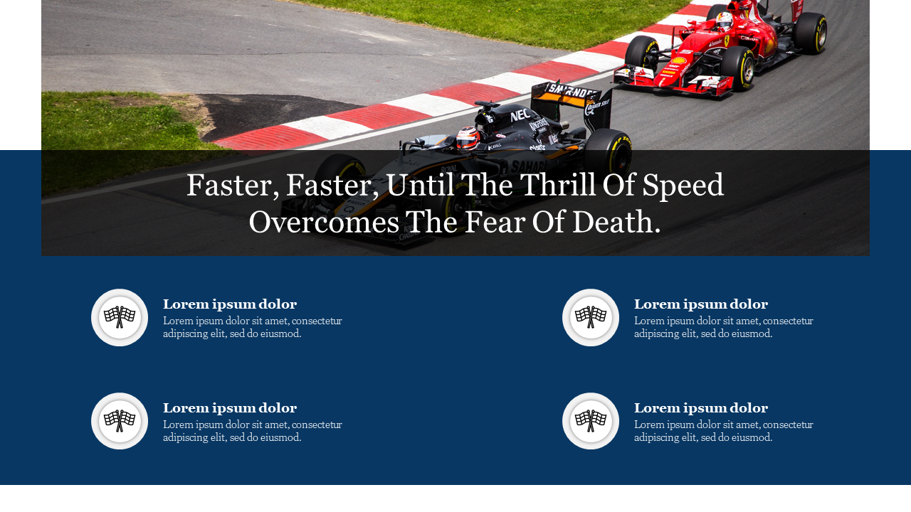 Free Racing PowerPoint Template